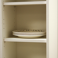 Wall Cabinets are 330mm deep with 18mm void. Internal depth 304mm